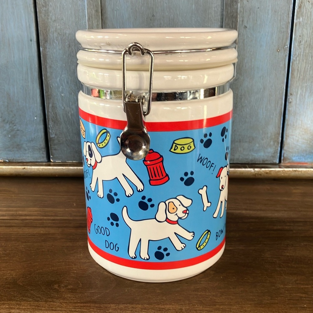 Pawprints Riviera Van Beers Pet Treats Canister